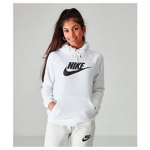 Womens white Nike essential hoodie
